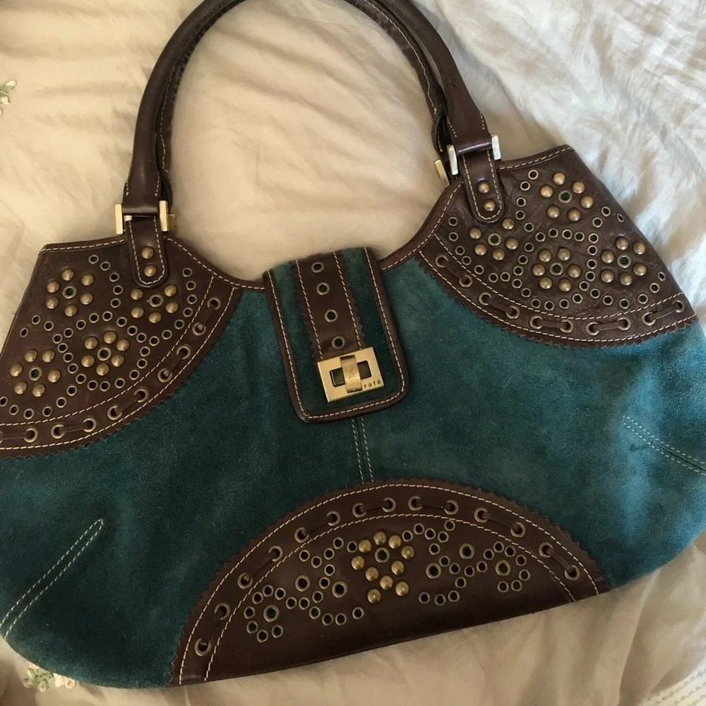 Rafe turquoise cowhide